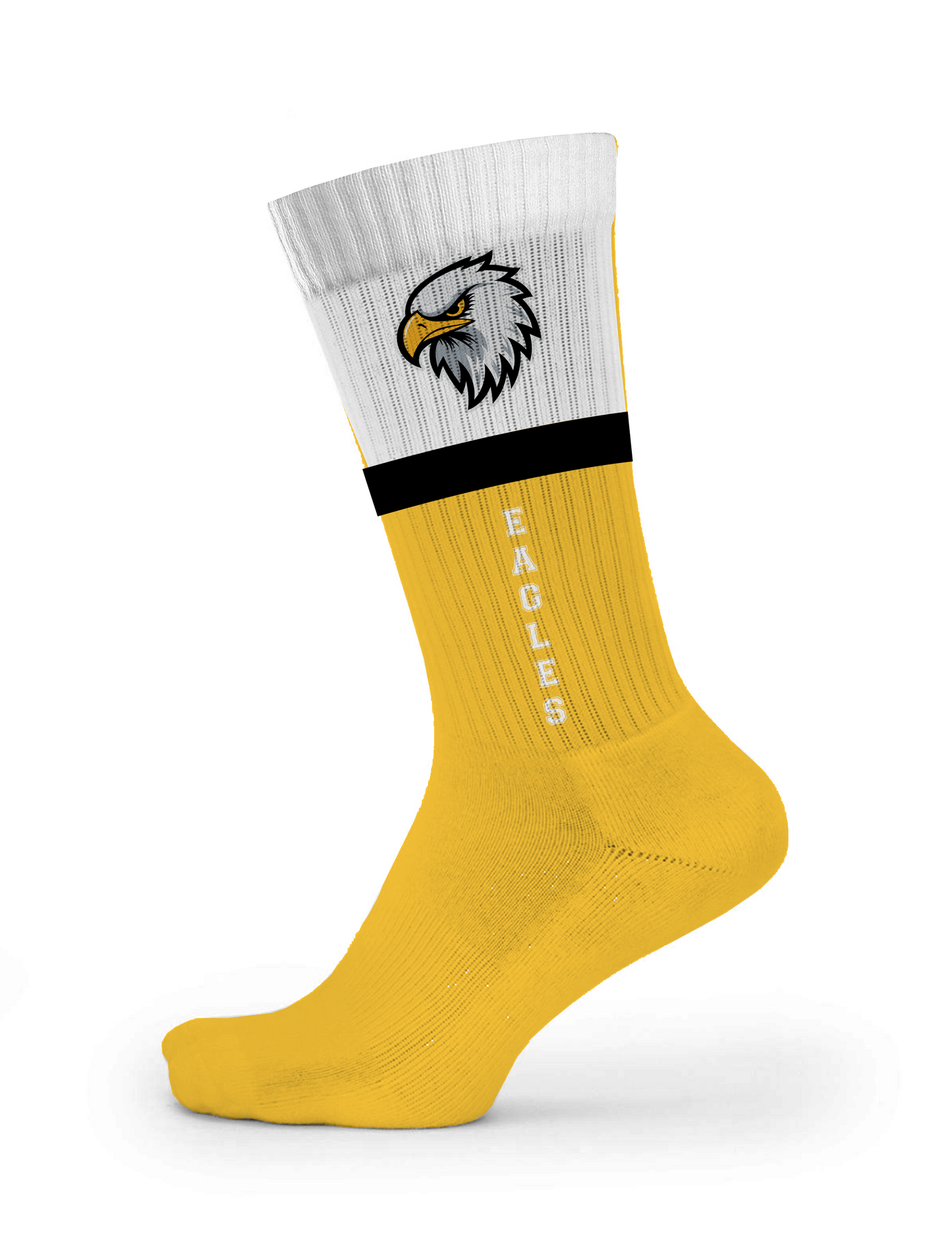Custom Athletic Crew Socks - Half and Half
