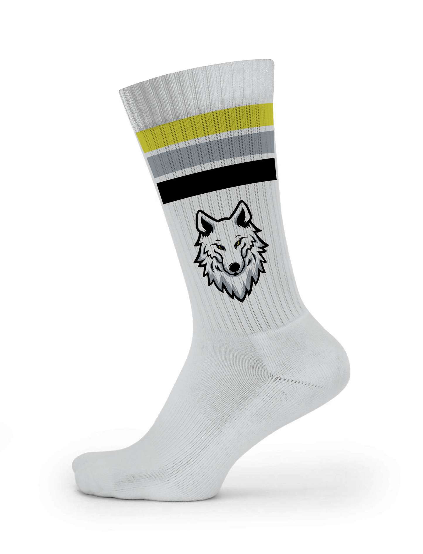 Custom Athletic Crew Socks - Vintage Stripe