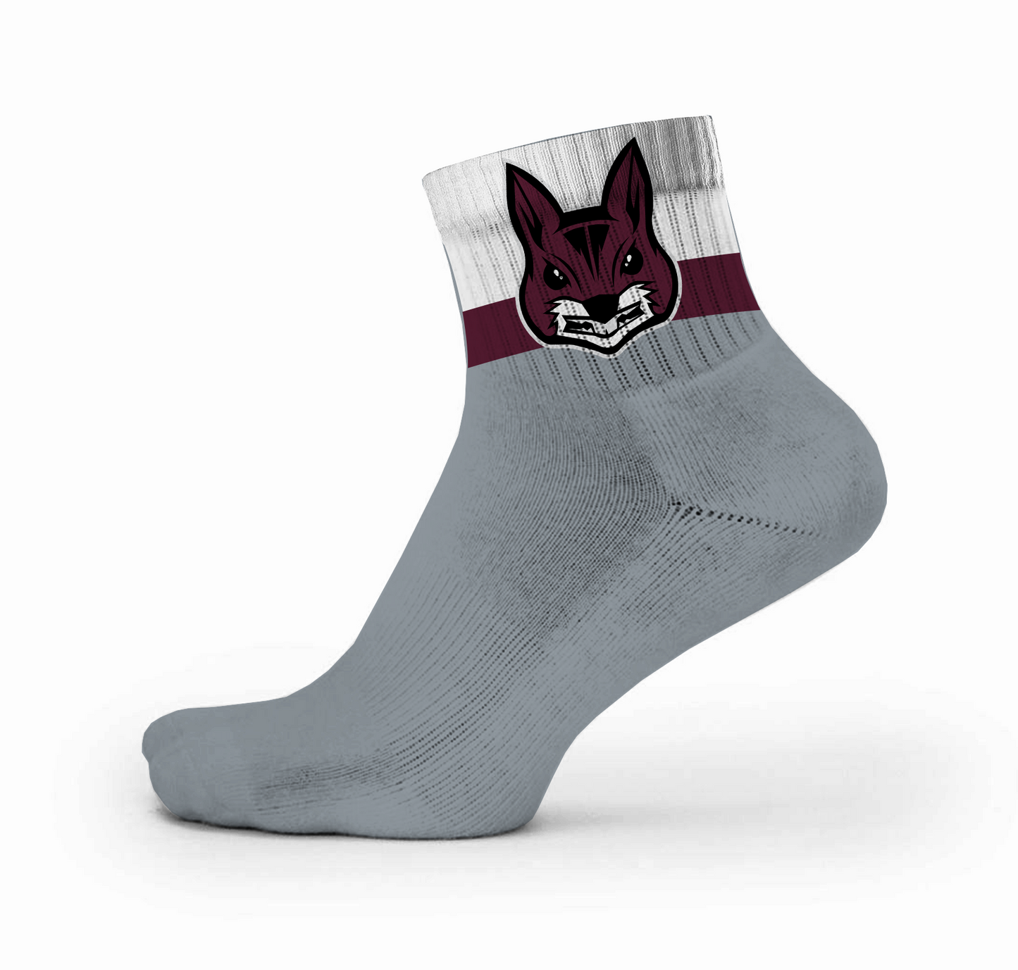 Athletic Quarter Crew - Half and Half